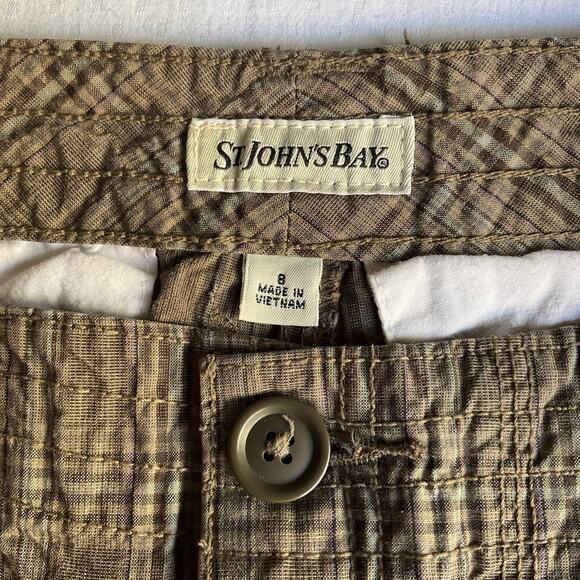 St. John’s Bay Men’s Casual Shorts size 8, Brown - Picture 8 of 10